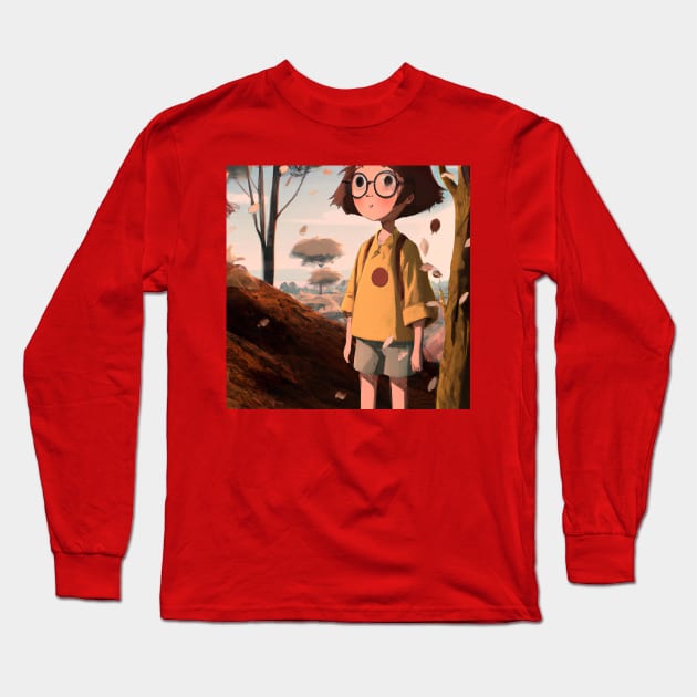 Chihiro Long Sleeve T-Shirt by Delta Zero Seven